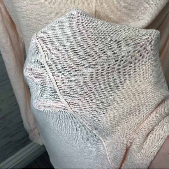 Donna Karan NY Knit Linen Pullover Sweater Sz XS Pink Peach Relaxed Round Neck - Picture 8 of 16